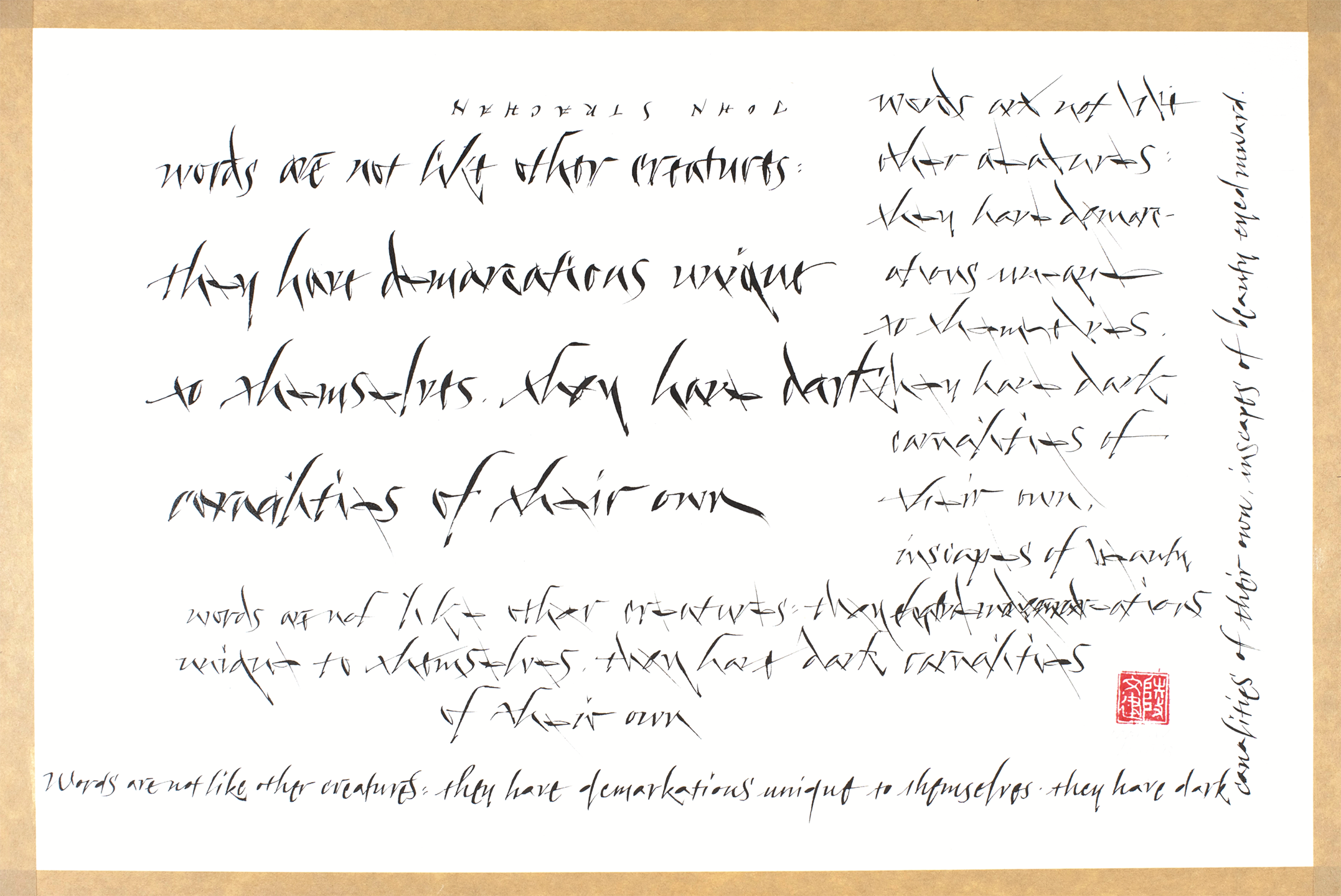 Words, 2013 by Manny Ling
